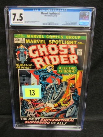 Marvel Spotlight #5 (1972) Huge Key 1st Appearance Of Ghost Rider Cgc 7.5