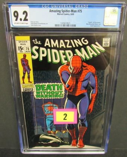 Amazing Spider-man #75 (1969) Romita Cover, Death Of Silvermane Cgc 9.2