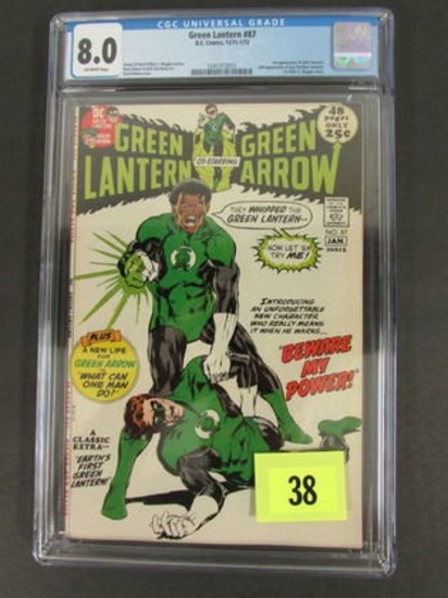 Green Lantern #87 (1971/1972) Key 1st Appearance John Stewart Cgc 8.0