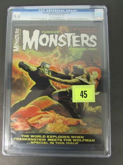 Famous Monsters Of Filmland #42 (1967) Classic Frankenstein/ Wolfman Cgc 9.4