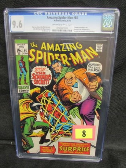 Amazing Spider-man #85 (1970) Kingpin Appearance Cgc 9.6 Beauty