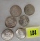 Morgan 1900s Sharp Silver Dollar Coin Group of (6)