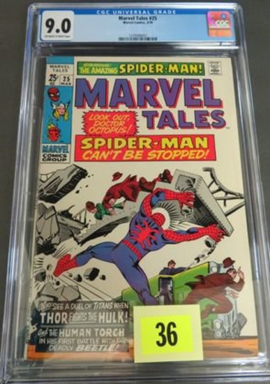 Marvel Tales #25 Comic Book  CGC 9.0 Off White to White Pages