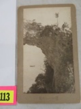 Rare 1891 Mackinac Island Rossiter Arch Rock Cabinet Photograph