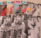 Lot of (9) Men's Pin-up Magazines