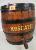 Excellent Vintage Oak Moscatel Wine Barrel Cask w/ Spigot