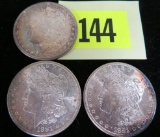 1881-S Morgan Silver Dollar Coins Group of (3)