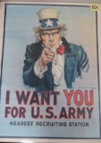 Vintage 1970s US Army Recruiting Poster