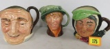 Collection of (3) Large Size Royal Doulton Toby Mugs