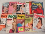 Lot of (10) 1950s Pocket Size Men's Magazines
