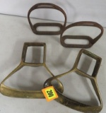 2 Pair of Antique Horse Stirrups