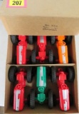 Rare Vintage Hull Mfg Corp Plastic Tractors NOS Case of (6)