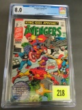 Marvel Avengers Annual #4 Comic Book CGC 8.0 Inc. Cover Gallery of Avengers 1-6