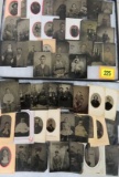 Estate Collection of 50+ Antique 1800s Tintype Photographs, Inc. Men, Women, and Children