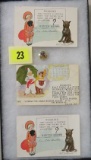 Robert Outcalt/ Buster Brown Early Ephemera Grouping, Inc. Postcards and Pinback