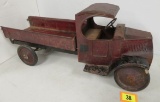 Antique 1920s Steelcraft? Pressed Steel Stake Truck