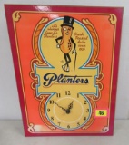 Rare Vintage Planters Mr. Peanut Advertising Wall Clock