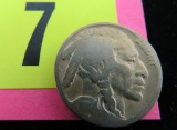 Scarce 1919 Buffalo Nickel Coin (2) Feather Variety