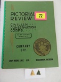 Vintage 1940s CCC Civilian Conservation Corps (Co 672) Book and Pins