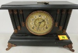 Antique Gilbert Key Wind Mantle Clock