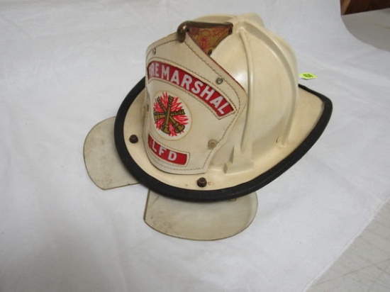 Authentic Vintage Livonia, MI Fire Marshall Helmet (Complete)