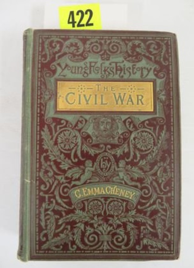 Original 1884 Young Folks History of the Civil War Hardcover Book