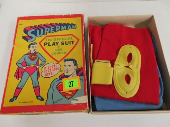 1950s Ben Cooper "Superman" Play Suit In Original Box