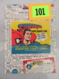 Rare! 1940s Superman - The Super Bubble Gum Adventure Cards Wrapper