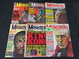 Lot of 6 Early Issues of Framous Monsters of Filmland, Inc. 9,25,28, 31,37,38