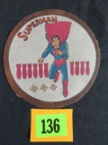 WWII Style Leather Bomber Superman Jacket Patch - Amazing!