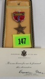 WWII Coffin Cased Named Bronze Star Medal