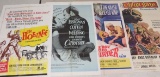 Vintage Group of (4) One Sheet Movie Posters