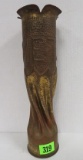 WWI Trench Art Decorated 75mm Shell Casing