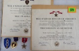 WWII Purple Heart / Bronze Star Medal Grouping to Soldier in the 8th Infantry Division