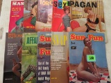 Group of (10) 1950s-60s Mens/Nudist Magazines