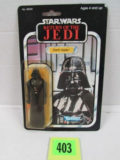 Vintage 1983 Star Wars Rotj 77-back Darth Vader "pointing" Moc
