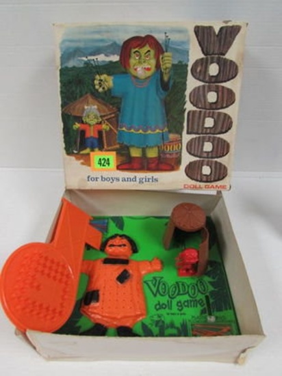 Vintage 1960's Schaper Voodoo Doll Game Complete In Box