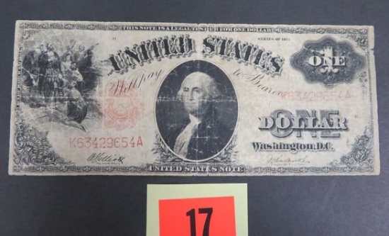 1917 Large Size $1.00 Legal Tender Note