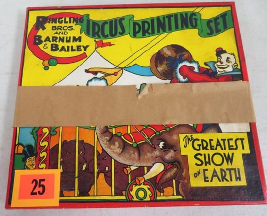 Ca. 1940s Ringling Bros. Circus Printing Set