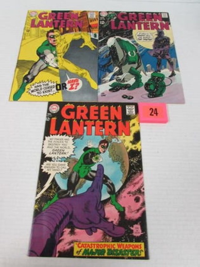 Green Lantern Silver Age Lot #57, 63, 68 High Grade