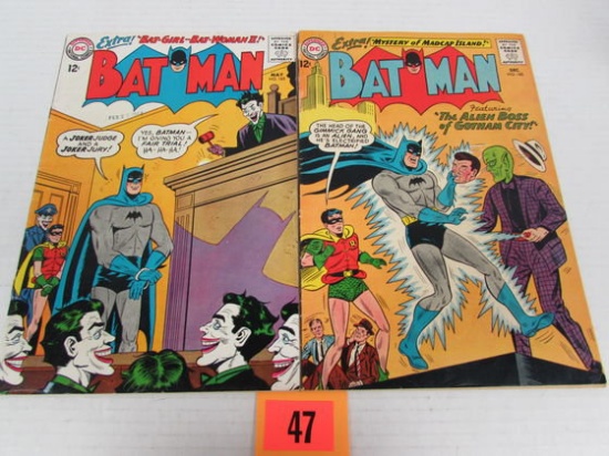Batman Silver Age Lot #160, 163 Joker Cover