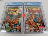 Marvel Two-in-one #50 & 69 Thing Vs. Thing, Gotg Both Cgc 9.6