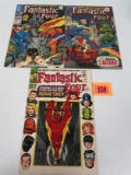 Fantastic Four Silver Age Lot #54, 65, 80