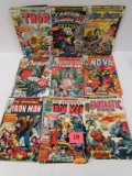 Huge Lot (64) Mixed Bronze Age Marvel Comics Spiderman, Avengers, Horror+