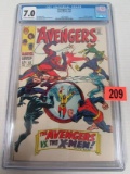 Avengers #53 (1968) Silver Age X-men Crossover Cgc 7.0