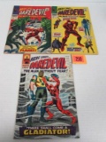 Daredevil Silver Age Lot #18, 27, 28 1st Gladiator, Spiderman Xover