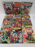 Huge Lot (64) Mixed Bronze Age Marvel Comics Spiderman, Avengers, Horror+