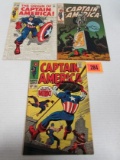 Captain America Silver Age Lot 105, 109, 113