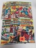 Lot (8) Bronze Age Captain America Comics #177-223