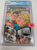 Superman #212 (1968) Tough 80 Pg. Giant W/ Supergirl Cgc 8.0